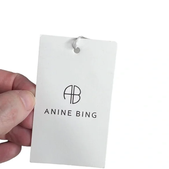 Anine Bing Black Large Recycled Leather Rio Tote - Picture 11 of 11